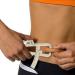 HemeraPhit Personal Body Fat Tester Body Calculator Caliper Fitness Clip Fat Measurement Tool with Slim Chart Keep and Skinfold Test Instrument Cream