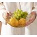 Fruit Basket Fruit Bowl Metal Wire Fruit Bowl Rounded Square Fruit Basket Fruit Stand Serving Bowls for Kitchen Counter Countertop Kitchen Organizers and Storage (Color : A Size : 27 * 11.5 * 10cm) - Buy Online on GoSupps.com