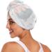 Rabbit The Moon Hair Towel 2 Pack - Super Absorbent Quick Dry Hair Turbans for Women & Girls - Buy Online on GoSupps.com