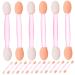 100pcs Eye Shadow Stick Eyeshadow Sticks Sponge Eyeshadow Stick Makeup Dual-side Eyeshadow Eye Shadow Brush Eyeshadow Cosmetic Dual-ended Eye Stick 7.5x0.5cm Pink