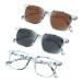 Vision global 3 pairs of comfort sunglasses include UV400 sunglasses and blue light-blocking glasses for women/men 3 pairs_marmor 0.0 X