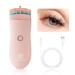 Heated Eyelash Curlers Mini Eyelash Curler USB Rechargeable Electric Lash Curler for Travel Natural Curling 24 Hours Long Lasting Eye Lash Curler Heating Pink Pink 02