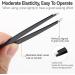 Professional Precision Eyebrow Tweezers Set for Perfectly Shaped Brows - 4-Piece Black Set - Buy Online on GoSupps.com