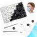 200pcs Elastic Cord Locks Toggles for Drawstrings Mask Adjuster Silicone Round Cord Stops Non-Slip Cord Stopper Adjustable Buckler for Mask suppliers (White 100pcs  Black 100pcs)