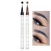 DekRion Black Eyeliner & Brown Eyeliner Set  Waterproof Liquid Eyeliner Quick Drying Long-lasting Eye Liners for Women Makeup Tool Easy To Use Eyeliner Liquid Set