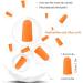 EXGOX Soft Foam Earplugs 38dB SNR 60 Pairs - Comfortable for Sleeping, Studying, Travel - Orange Earplugs for Concerts & Loud Noise - Buy Online on GoSupps.com