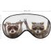 Light-Blocking Sleep Mask for Women | Funny Raccoons Eye Masks | Comfortable & Soft Blindfold with Adjustable Strap for Men - Color-3 - Buy Online on GoSupps.com