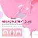 5-in-1 Builder Gel in a Bottle - Base Strengthening UV/LED Nail Polish for Extensions, Repair & Nail Art - 15ML Pink with 20 Nail Forms - Buy Online on GoSupps.com