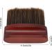 Neck Hair Sweeping Brush Light Weight Beech Handle Barber Neck Duster Brush Flat Compact Dark Brown for Home for Salon - Buy Online on GoSupps.com