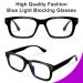 Rectangle Blue Light Blocking Glasses for Men & Women - UV Protection Anti Eyestrain Perfect for Reading & Gaming - Black Eagle - Buy Online on GoSupps.com