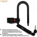 Nean U-Lock Bicycle Lock with Bracket & 2 Security Keys - 12mm 207x138mm Black | Premium Theft Protection - Buy Online on GoSupps.com