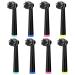 8pcs Charcoal Toothbrush Heads Compatible with Oral B Electric Toothbrush  Replacement Brush Heads Charcoal whitening for Precision  Cross  Floss  Genius and More  Active Charcoal Bristles
