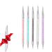 5PCs Nail Art Liner Brush Nail Design Brushes Nail Art Brush Set Nail Art Dotting Brush Dual-Ended Nail Art Pen Drawing Brush Pen Stift Acryl UV Gel for DIY Nail Art Design Nail Design Brush