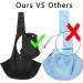 Hand-Free Pet Sling Carrier for Small to Medium Dogs and Cats | Adjustable Shoulder Strap (Black) - Buy Online on GoSupps.com