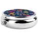 Red White Polka Dot Round Pill Box - 3 Compartment Portable Travel Organizer for Vitamins & Medicine | Stylish Pocket Purse Case - Buy Online on GoSupps.com