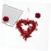 Zerodeko 4pcs Wreath Wedding Party Decoration Supplies Wedding Signs Valentines Heart Hangings Valentines Day Ornaments Valentine s Day Garland Red The Pet Heart-shaped Charm - Buy Online on GoSupps.com