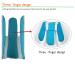 Sock Wearing Aid for Elderly - Three-Finger Design | Soft & Flexible Sock Aid (Blue & White) - International Shipping - Buy Online on GoSupps.com