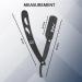 NAAX Professional Barber Straight Edge Razor - Premium Quality Safety Razor for Close Shaving - Men's Manual Shaver in Black - Buy Online on GoSupps.com