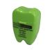 Vivid Premium Flavored PTFE Dental Floss With Color Coded Tooth Shape Case 12 Meters Pack of 72 (Mint PTFE Floss)