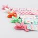 Fenfang Baby Pacifier Chain Set - 5 Fabric Bands & Silicone Rings - Pink Pacifier Clips for Girls - Buy Online on GoSupps.com
