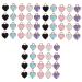 VILLCASE 150 Pcs Heart Pendant Earrings for Wedding American Flag Valentines Day Charm Pendant Key