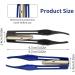 Fuyamp 2Pcs LED Lighted Tweezers Set - Stainless Steel Precision Tools for Hair Removal, Eyebrows, and Eyelashes - Perfect for Men and Women (Black+Blue) - Buy Online on GoSupps.com