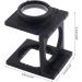 Magnifying Glass 10X Mini Three-Folding Magnifier Metal Magnifier Magnifying Glass with Scale for Textile Optical Pocket Magnifier for Reading Foldable Magnifier Loupe- with Scale for Textile Optical - Buy Online on GoSupps.com