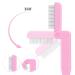 2 Pcs Folding Eyelash Comb & Eyebrow Comb - Stainless Steel Lash Separator Tool for Mascara & Makeup - Professional Pink Eyelash & Brow Applicator - Buy Online on GoSupps.com