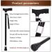 Telescopic Non Slip Crutches Elderly Canea Old Man Walking Stick Tapping Stick T Handle Baston Elder Stable Crutch Hiking Elderly and Arthritis Seniors Disabled Black Walk for Elderly rollator walker - Buy Online on GoSupps.com
