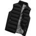 SSDXY Men's Padded Cotton Blend Winter Vest Jacket - Slim Fit Warm Outwear - Buy Online on GoSupps.com