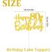 onehous Happy 80th Birthday Cake Topper Gold 80th Birthday Decoration Cake Topper 80th Birthday Cake Topper With Glitter Star Cupcake Topper Cake Decorations for Women Men 80th Birthday Decoration Gold 80th - Buy Online on GoSupps.com