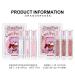 3Pcs Jelly Gloss Lipstick Set - Cute Bear Lip Glaze Waterproof & Moisturizing Lip Stain Long-Lasting Juicy Color - Best Beauty Makeup Cosmetics - Buy Online on GoSupps.com