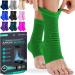 Modvel Foot & Ankle Brace Socks for Sprained Ankle Compression Sleeve - Ankle Support for Women & Men - Tendonitis & Arthritis Ankle Brace Sports Running Torn Ligaments & Women E Olive Medium