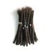 Real Hair Dreadlock Extensions - 20 Strands Handmade Crochet Locs (8 inch Dark Brown) - Buy Online on GoSupps.com