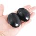 Orientrea Obsidian Palm Stone-2 Pcs Obsidian Pocket Energy Stone Smooth Obsidian Healing Crystal Worry Stone (Obsidian Stone)