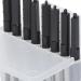 Wax Guard Filters 8Pcs Plastic Hear Clear Filters with Transparent Container Cerumen Stop Cleaning Tool Kit Protective Hearing Assistance Accessories (Black) - Buy Online on GoSupps.com