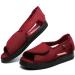 VEACAM Open Toe Diabetic Walking Shoes for Men - Non-Slip Elderly Sandals - Adjustable Lightweight Swollen Feet Edema Shoes 13 Red - Buy Online on GoSupps.com