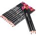 Lip Pencil 12 Colors Matte Lip Pencils Nude Lip Pencil Waterproof Lip Pencil Long Lasting Waterproof Makeup Lip Liners For Women - Buy Online on GoSupps.com