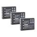 3 Packs Replacement Battery for HBC BA223030 BA223000 FUB6 Radiomatic Micron 4/5/6/7 Radiomatic Quadrix Radiomatic Keynote Radiomatic Vector Pro Radiomatic Patrol D Radiomatic Linus 4