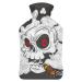 Skull Smoking Hot Water Bottle With Cover Plush Bed Bottle Hand Warmer For Adults And Children 26.5X15.3cm