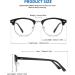 SOAR&EAGLE 3 Pack Blue Light Blocking Glasses - Retro Semi Rimless Computer Gaming Eyewear (Bright Black/Silver/Crystal Silver/Amber Gold) UV400 Clear Lens - Buy Online on GoSupps.com