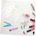 POPETPOP 1 Set nail set nail polishing file nail grinding bar press on nails nail file strips full cover coffin nails nail polishing buffers false finger nails tool natural Stainless steel 13X7cm Assorted Color 3 - Buy Online on GoSupps.com