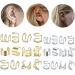 24 Pcs Gold Silver Non-Piercing Hair Beads Cuffs Clips for Women Men - Hair Accessories Styling Jewelry - Buy Online on GoSupps.com