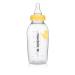 Medela Medium Flow BPA- Breastmilk Teat with 250 ml Bottle - Teat with zer and fridge safe bottle for expressing storing and feeding