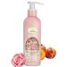 Un Air d'Antan 6.8 oz Body Lotion - Rose Peach Patchouli Premium Body Cream with Organic Shea Butter & Argan Oil -Non-Greasy Moisturizing Body Lotion for Women Dry Skin Gentle Fragrance Paraben-Free Rose Peach and Patchouli