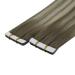 Youngsee Ombre Tape In Extensions - Real Hair - 50 cm Bright Ash Brown & Blonde - 5pcs Skin Weft #7/7/ic - Buy Online on GoSupps.com