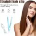 2 in 1 Hair Straightener & Mini Curling Iron - Professional Heat Resistant Mat for Styling - Blue - Buy Online on GoSupps.com