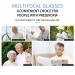 HAOXUAN Fashion Cat's Eye Reading Glasses - Progressive Multifocal Anti Blue Light HD Lenses for Women | Smart Zoom | Diopters +1.00 to +3.00 | Stylish Purple Design - Buy Online on GoSupps.com