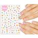 xo Fetti Kids Summer Nail Stickers - 484 Decals | Birthday Girl Pool Party Favors DIY Home Activity Fun in The Sun Gift Cute Nail Art Transfer Flamingos Palm Tree Fruit Ice Cream