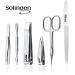 Buy Premium 6-Piece Manicure Set Solingen in Art Leather Case - Polished Steel - Perfect for Women & Men - Marqus - Buy Online on GoSupps.com